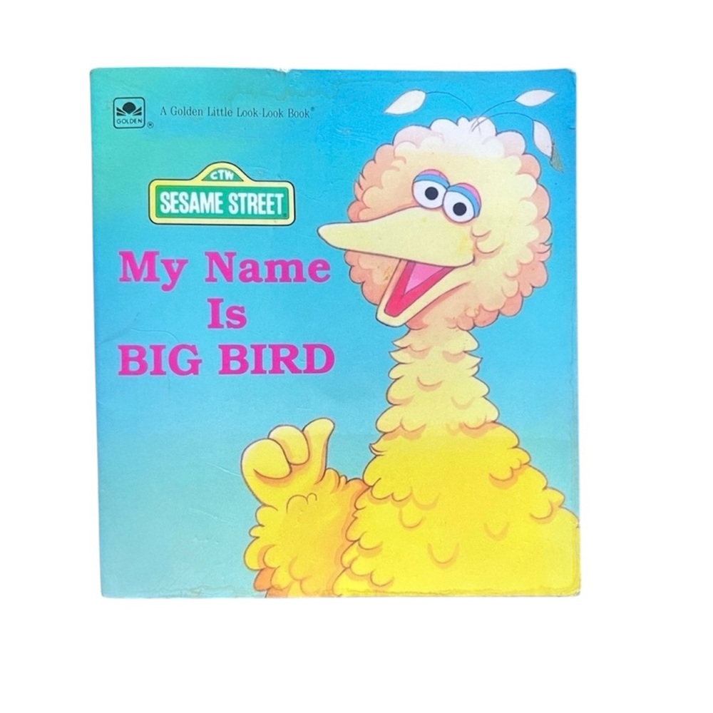 Vintage Sesame Street My Name Is Big Bird Paperback Small Book Children’s Book